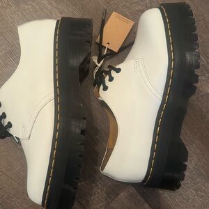 Doc Marten White platform Oxfords